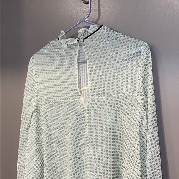 Saloni Tyler Top Sequin Shirt NWT - Picture 5 of 5